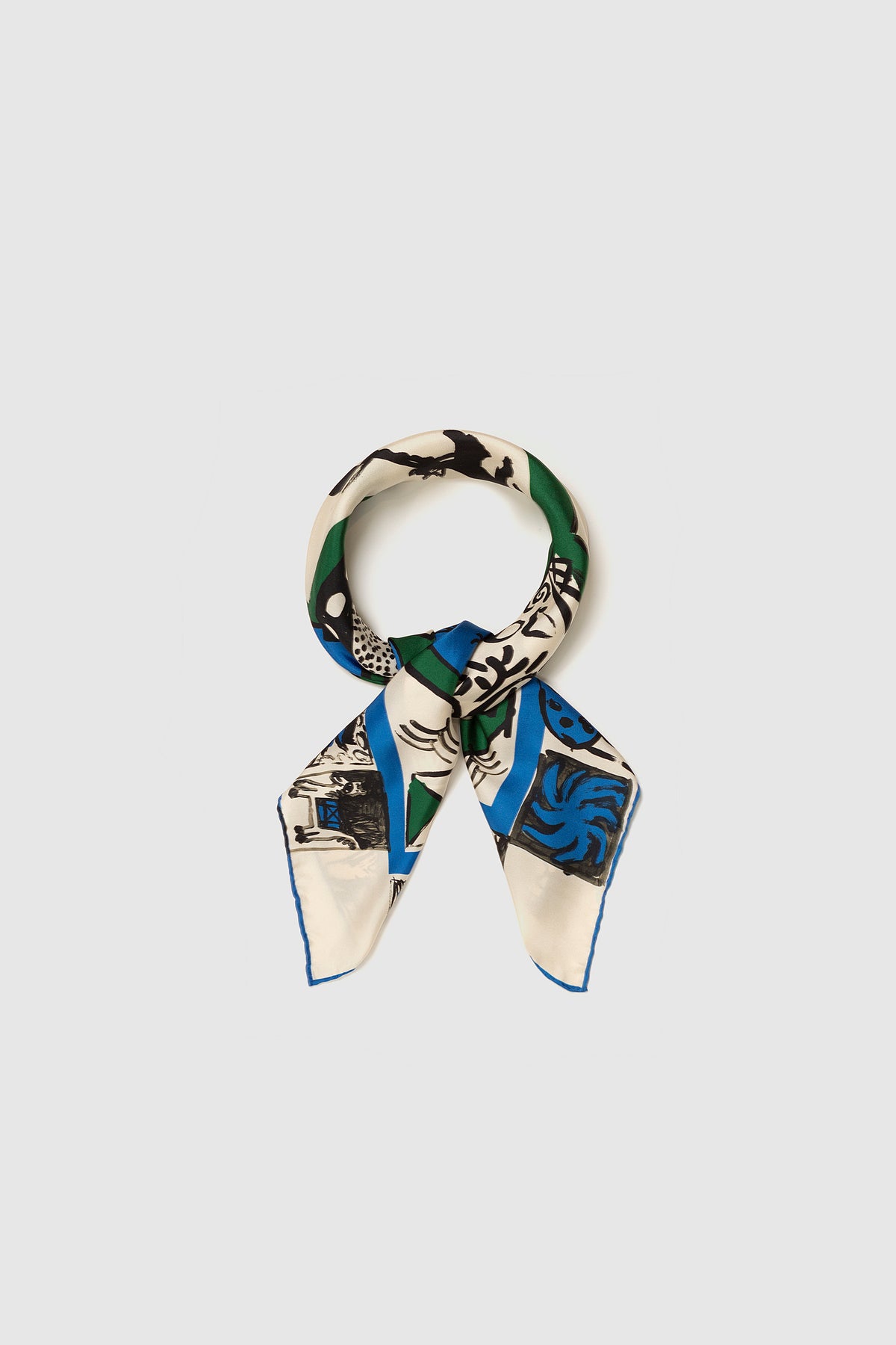 THE POMPEII X CABINET PRINTED SCARF