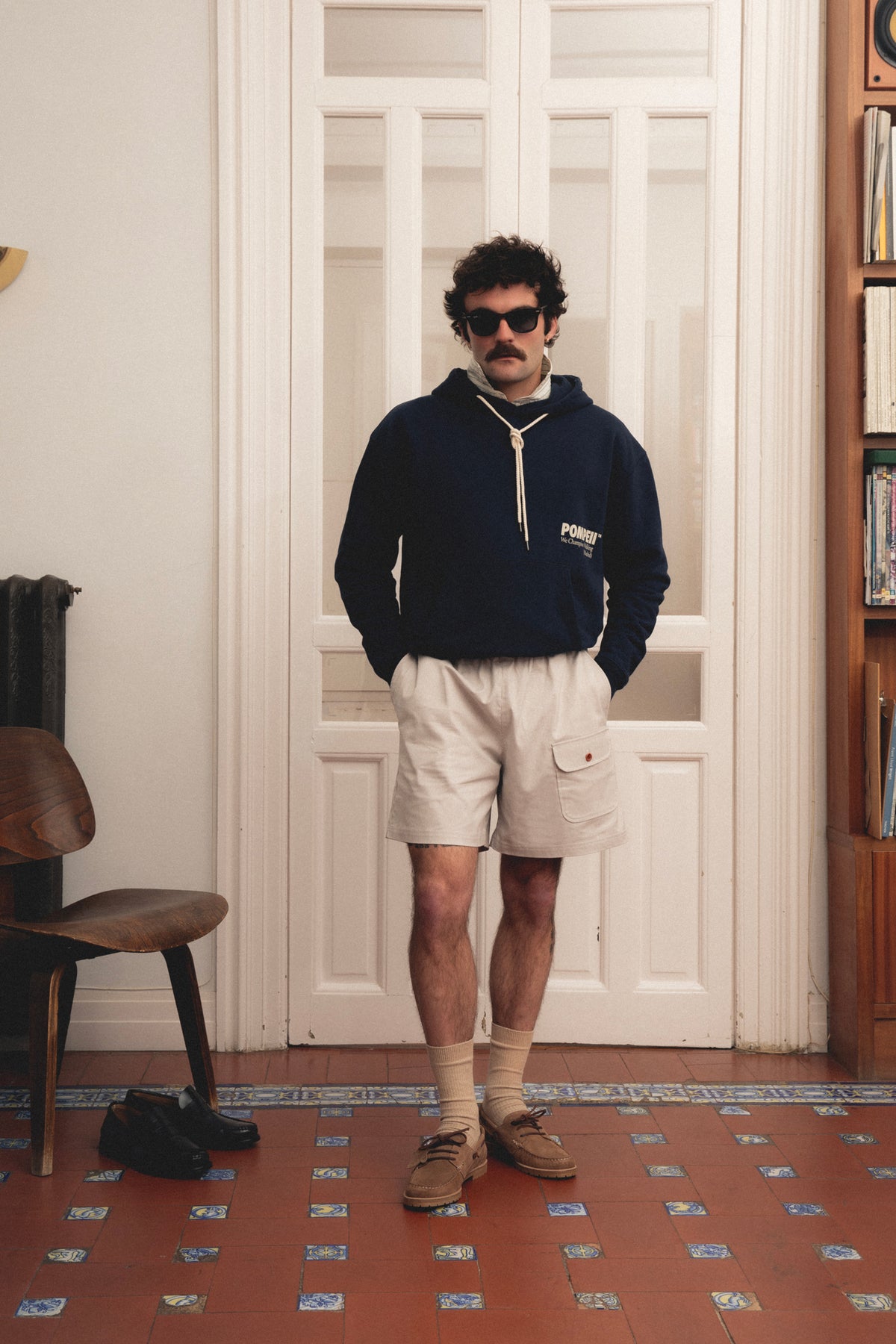 POMPEII NAVY REGULAR HOODIE