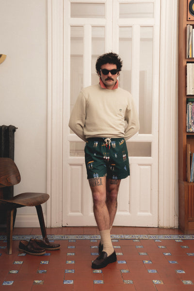 ROWING PINE SWIM TRUNKS