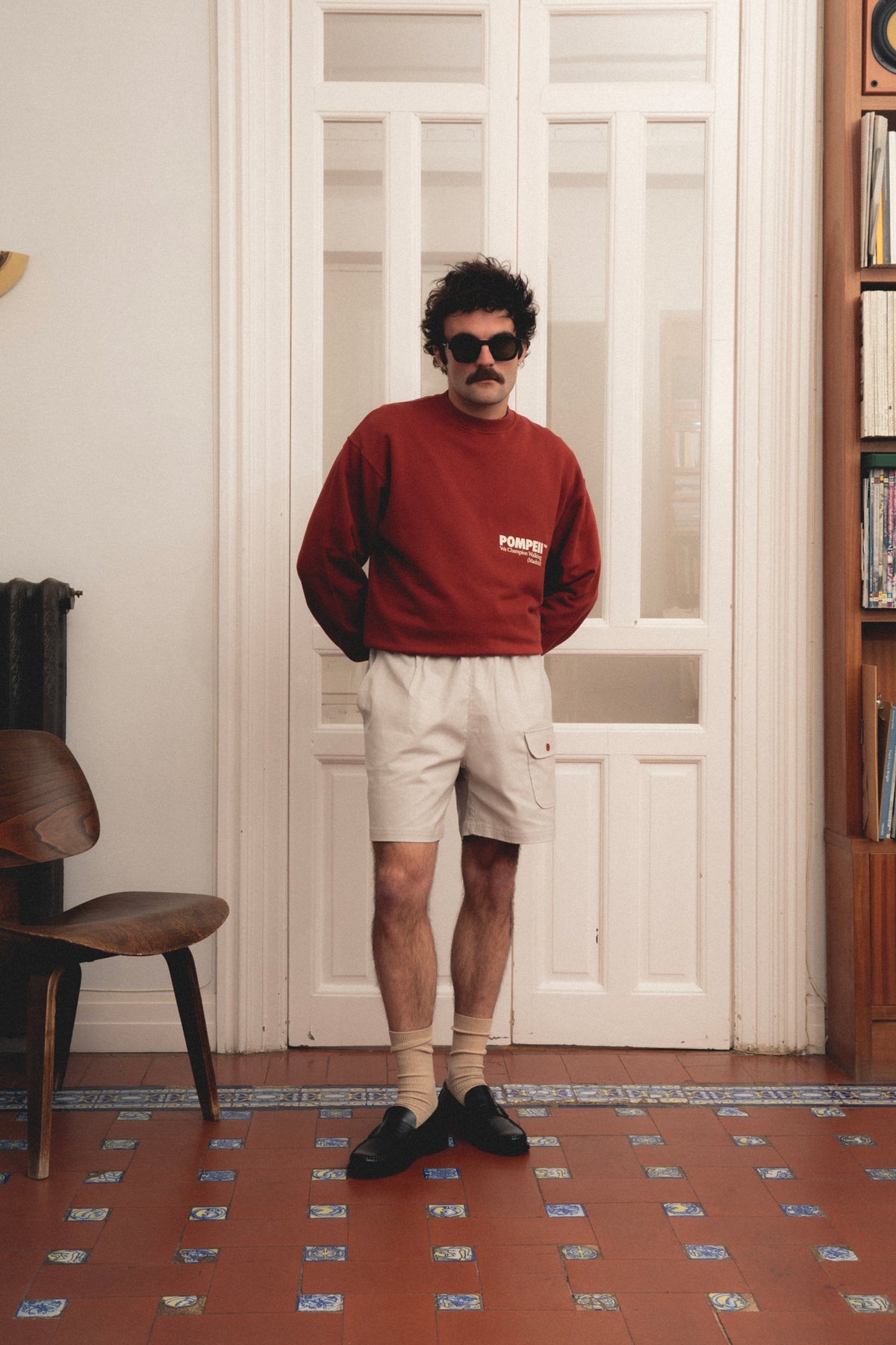 POMPEII RUBY RELAXED CREW NECK