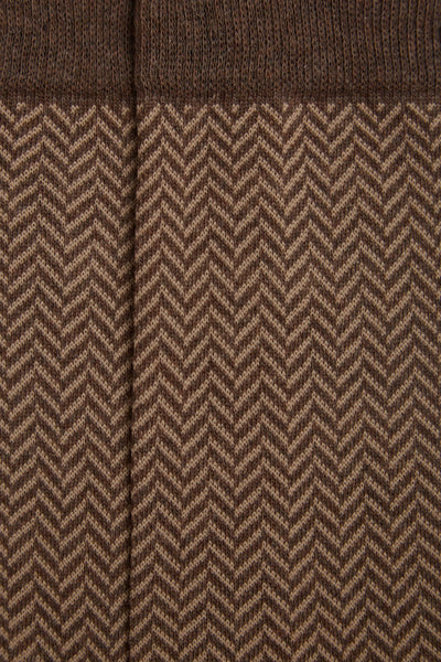 HERRINGBONE BROWN MELANGE