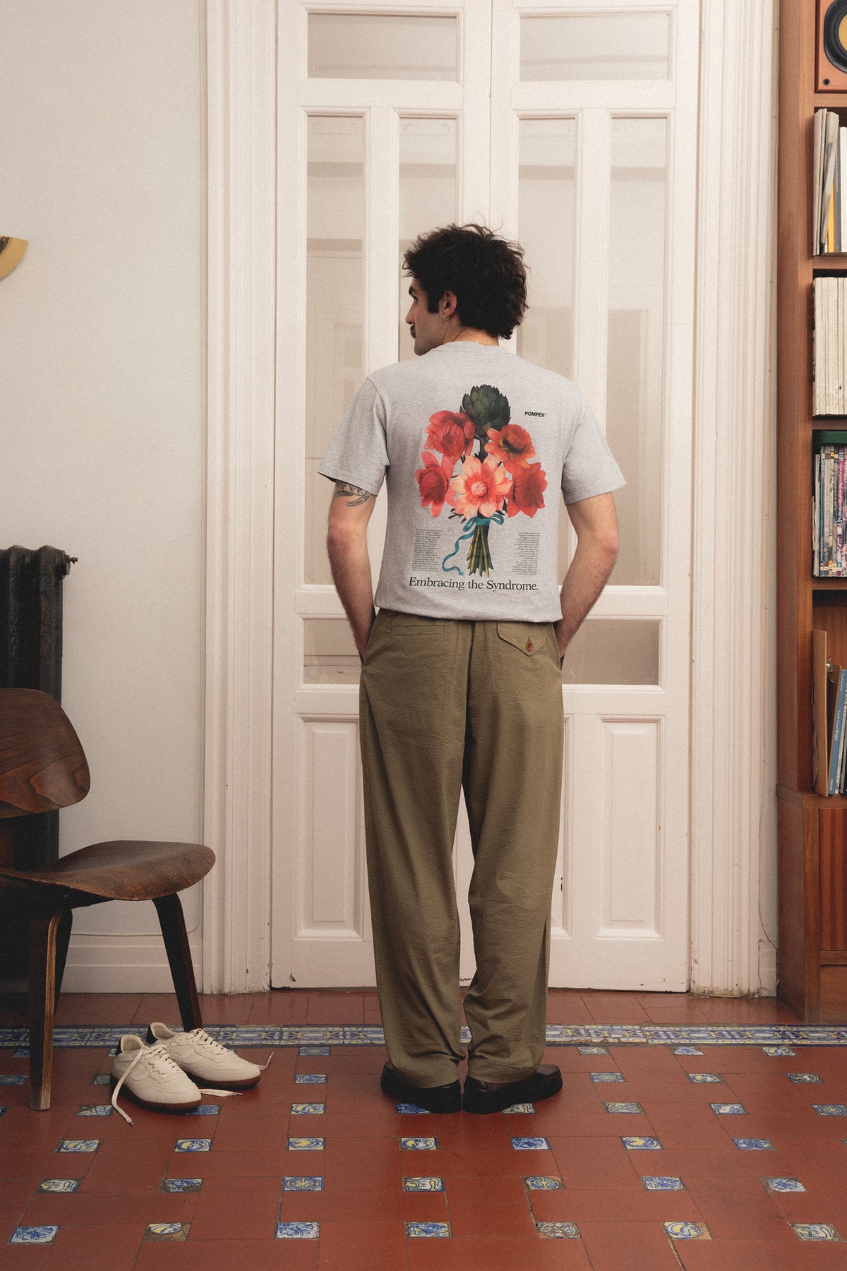 SYNDROME DE L'IMPOSTEUR TEE-SHIRT MÉLANGÉ GRIS CLAIR