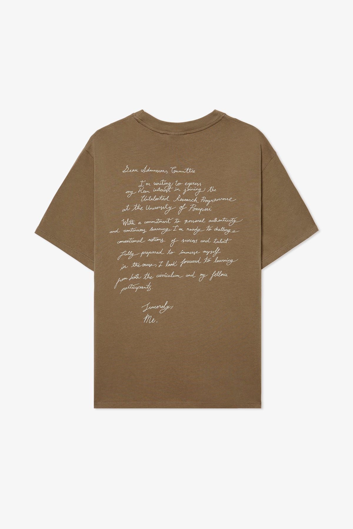 ADMISSION LETTER KHAKI TEE