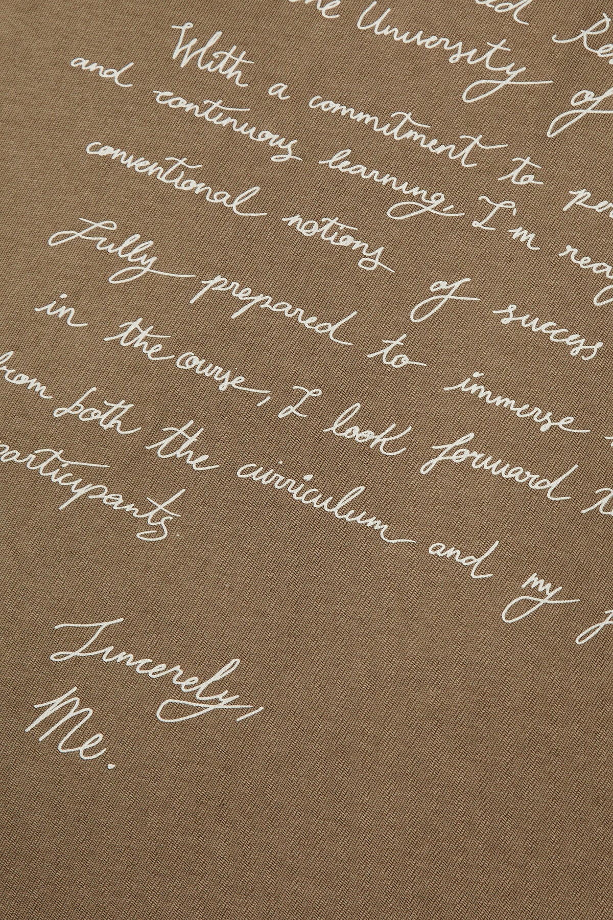 ADMISSION LETTER KHAKI TEE