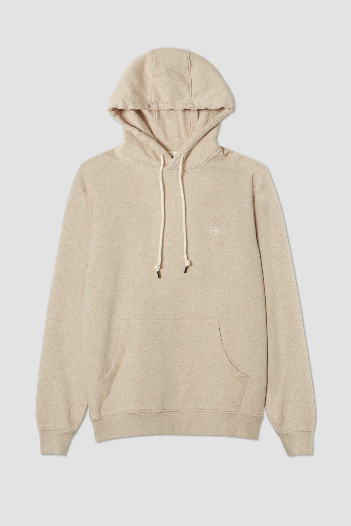 BEIGE MELANGE REGULAR HOODIE
