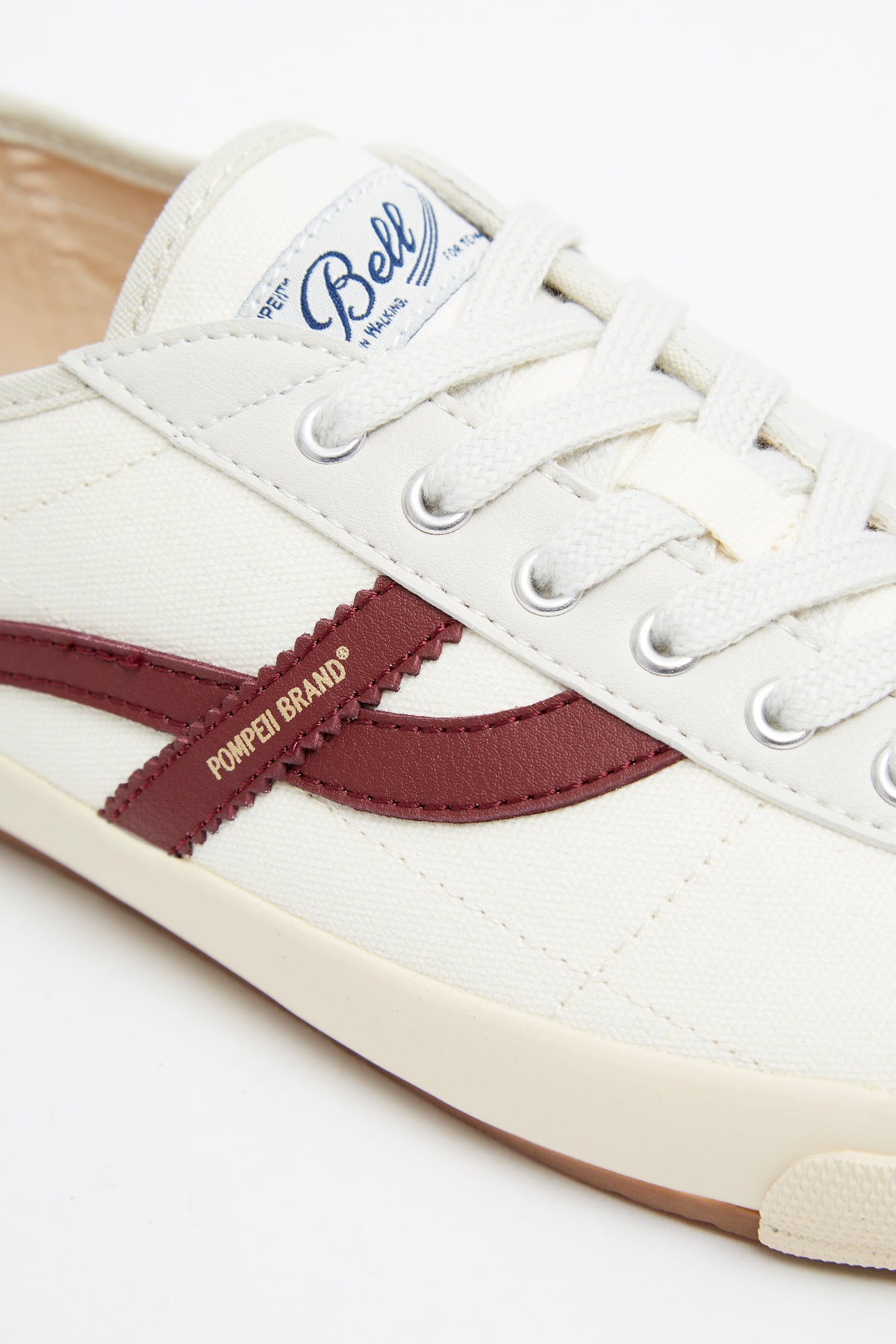 BELL CANVAS ECRU BURGUNDY WO