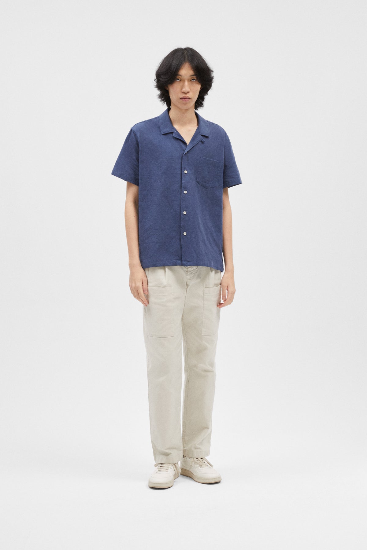 BLUE SHORT SLEEVE SHIRT