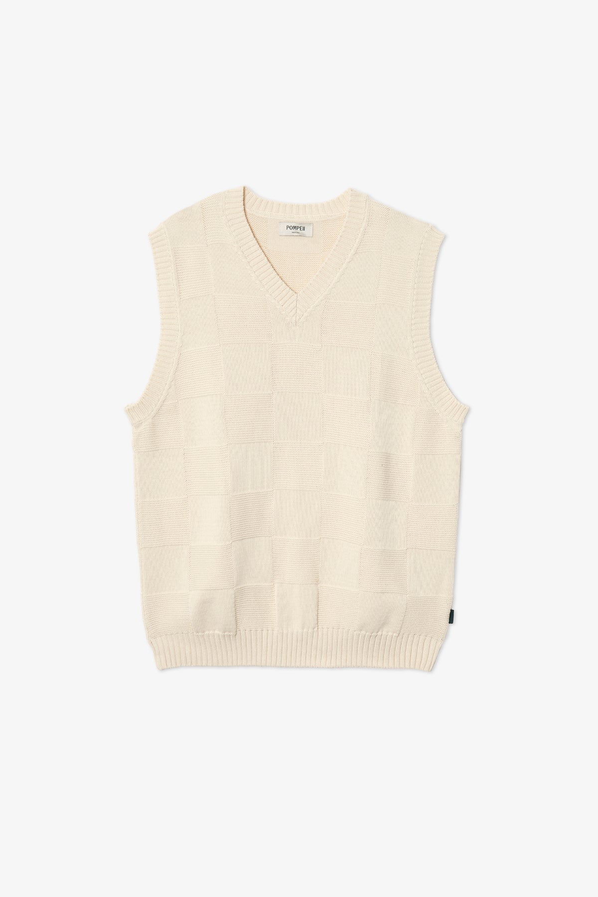 CREAM KNITTED VEST Pompeii
