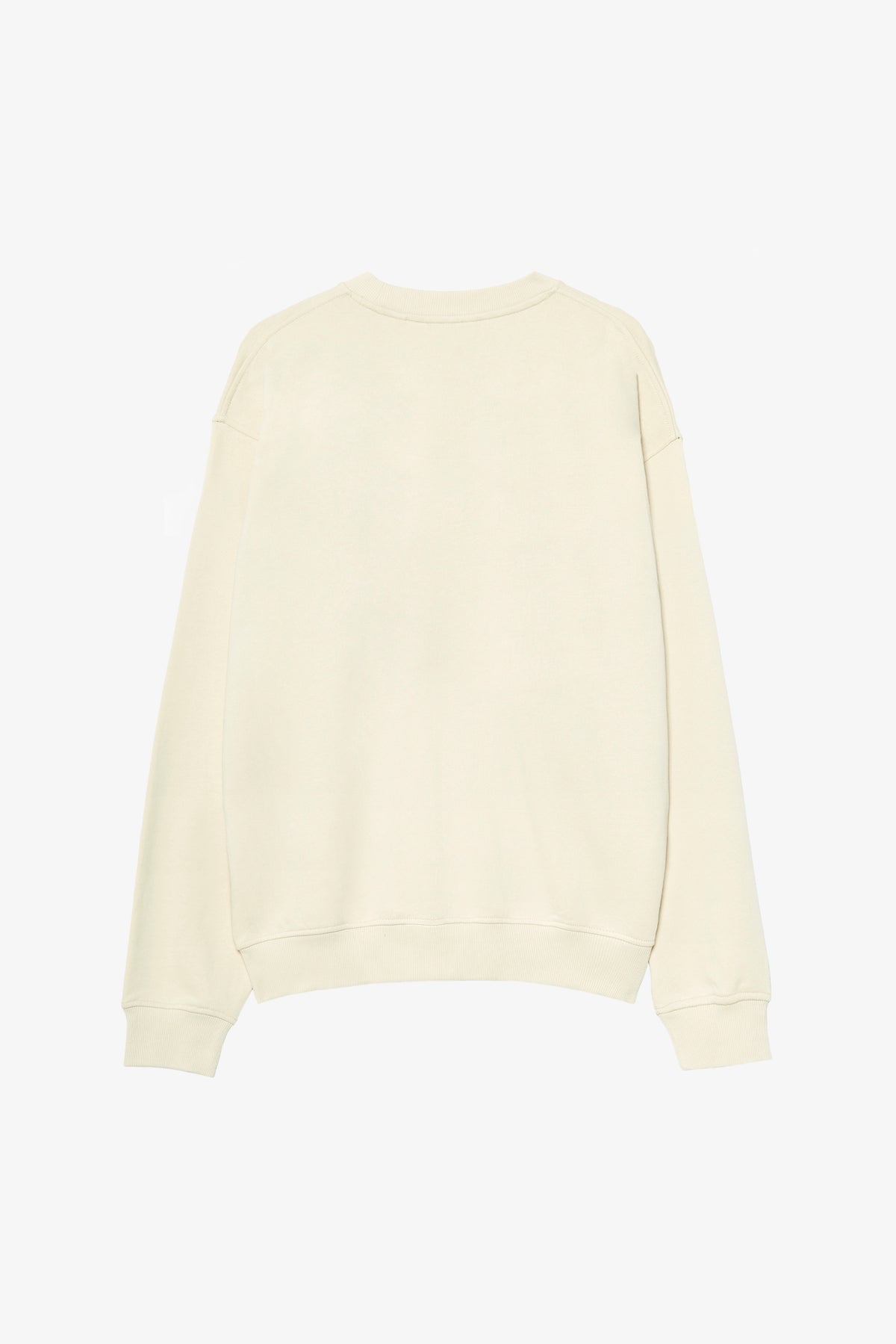 CREAM LOGO CREW NECK SWEAT