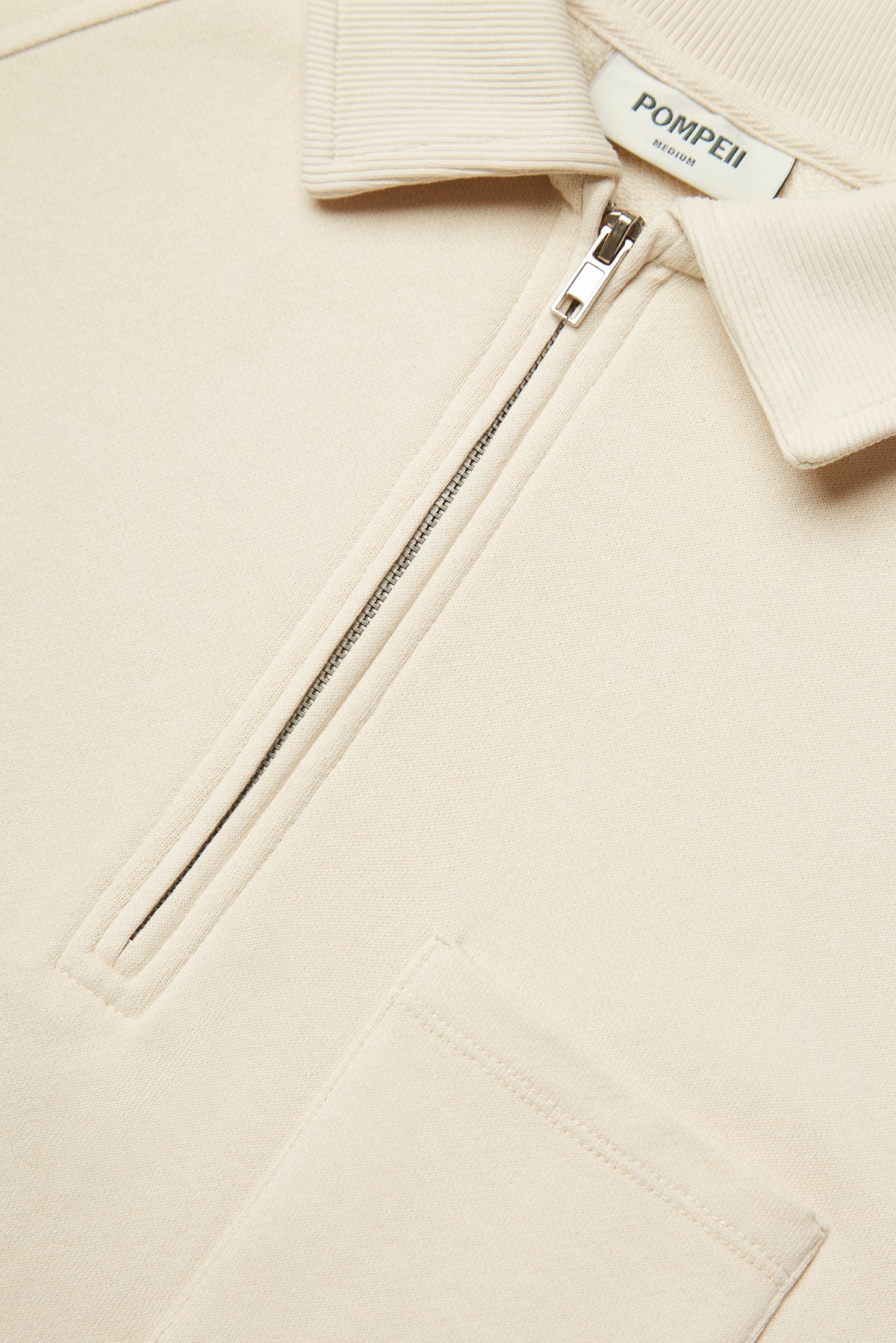 POCHETTE ZIPPÉE CRÈME