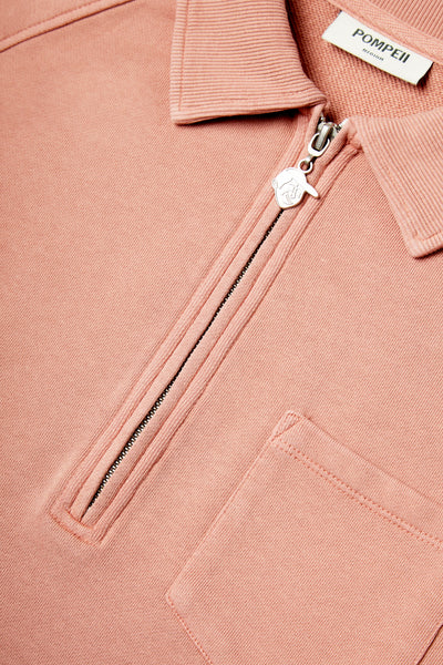 DARK PINK ZIPPER SWEAT