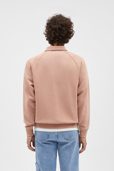 DARK PINK ZIPPER SWEAT