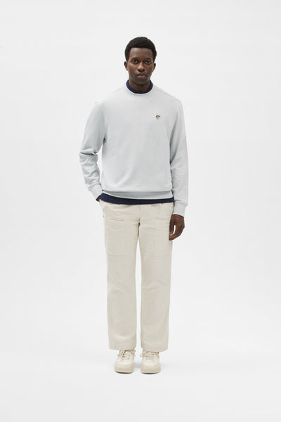 DUSTY BLUE EMILIO CREW NECK SWEAT