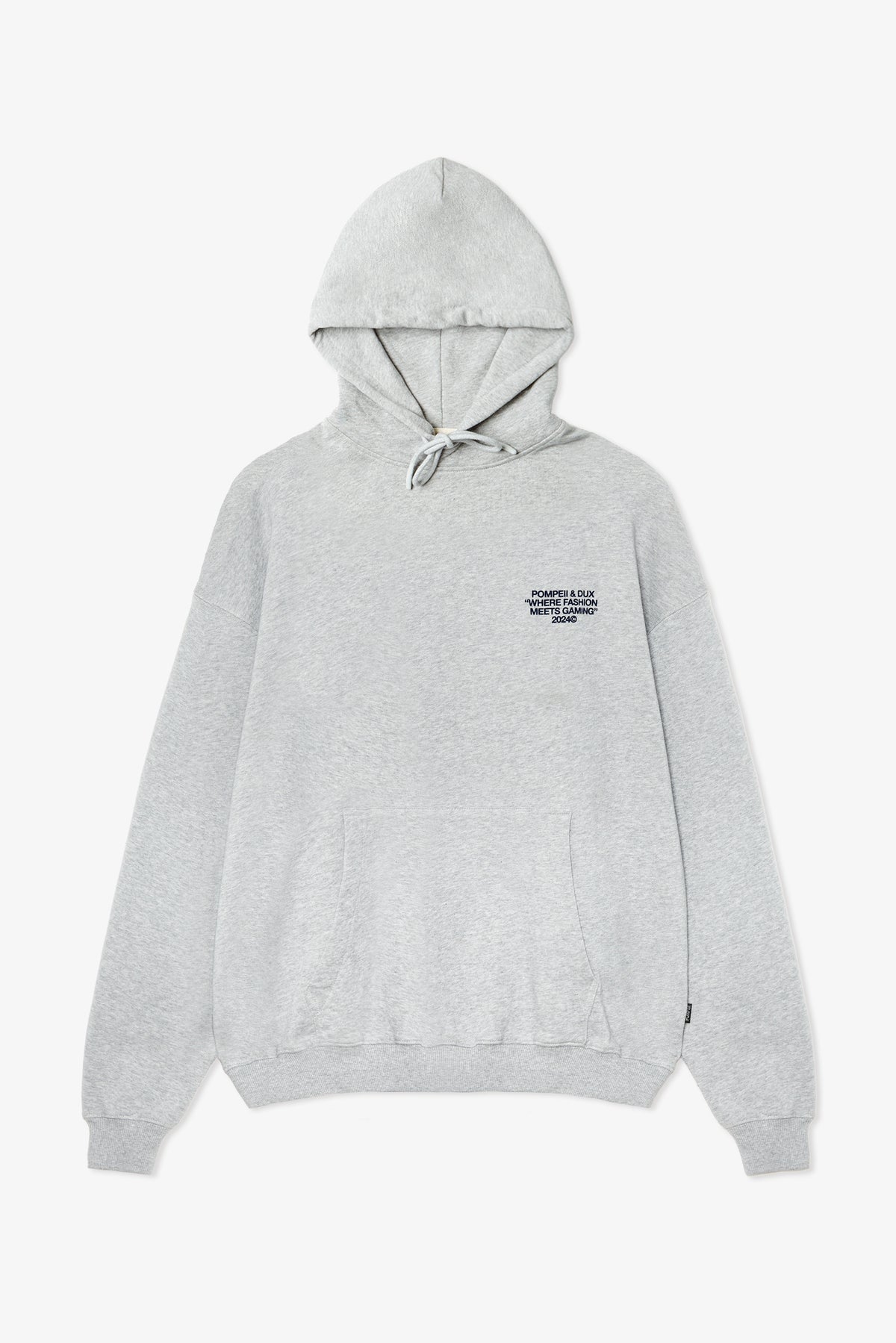 SWEAT À CAPUCHE EN MÉLANGE GRIS DUX