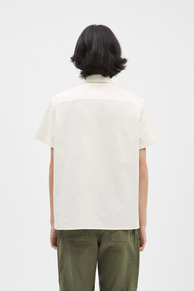 ECRU TEXTURE SHORT SLEEVE SHIRT