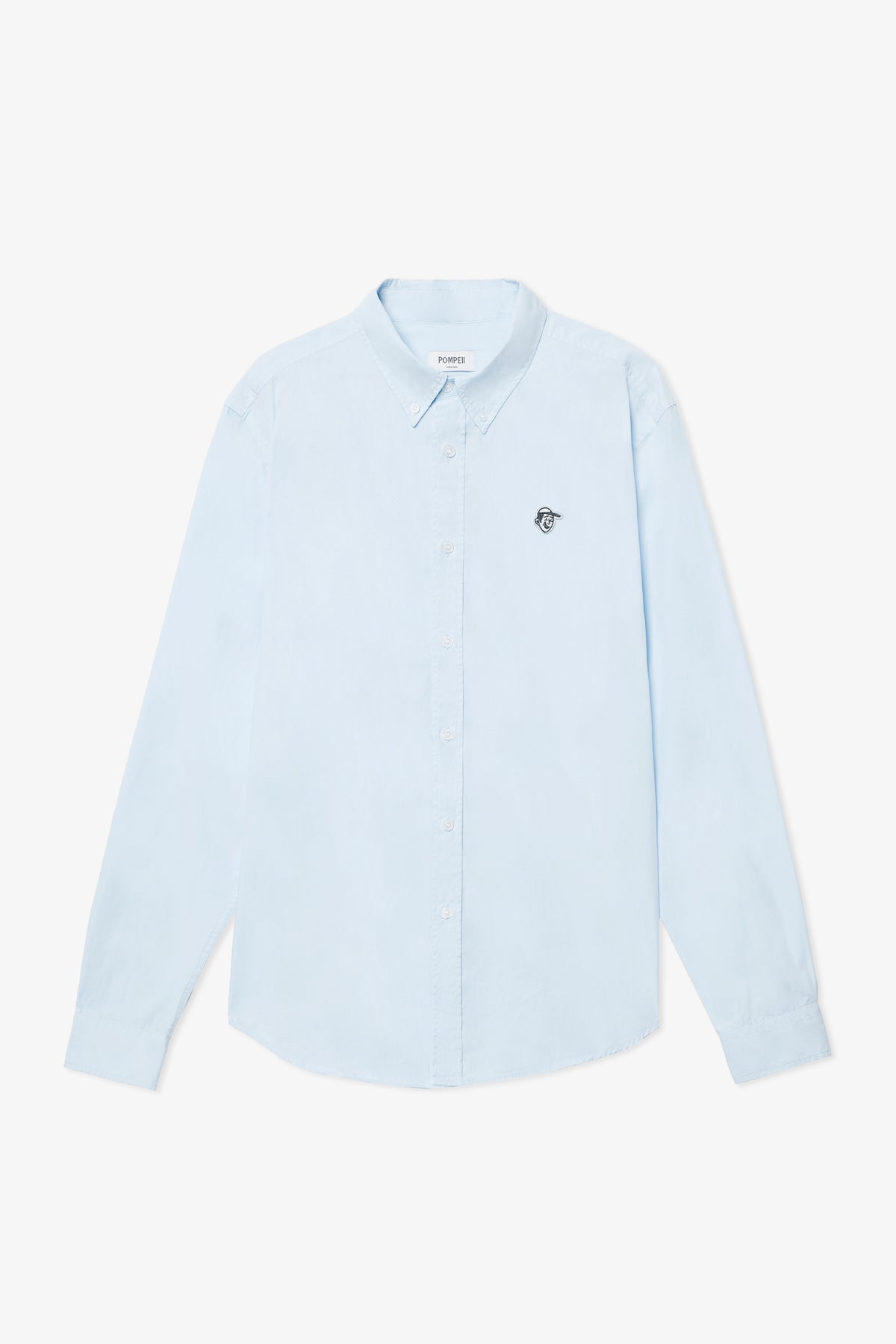 EMILIO SHIRT EN COTON BLEU CLAIR