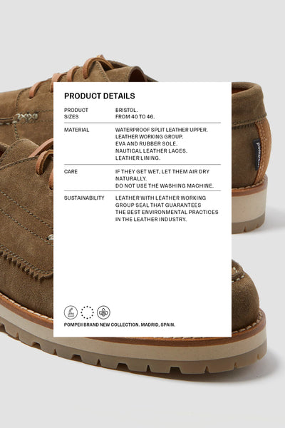 BRISTOL SUEDE HYDRO KHAKI