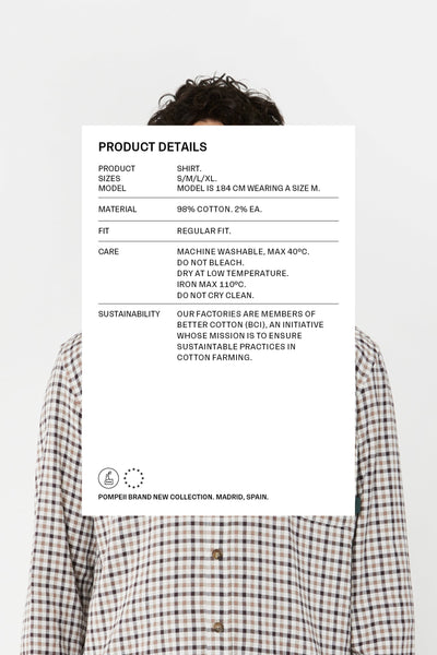 MULTIBROWN CHECK SHIRT