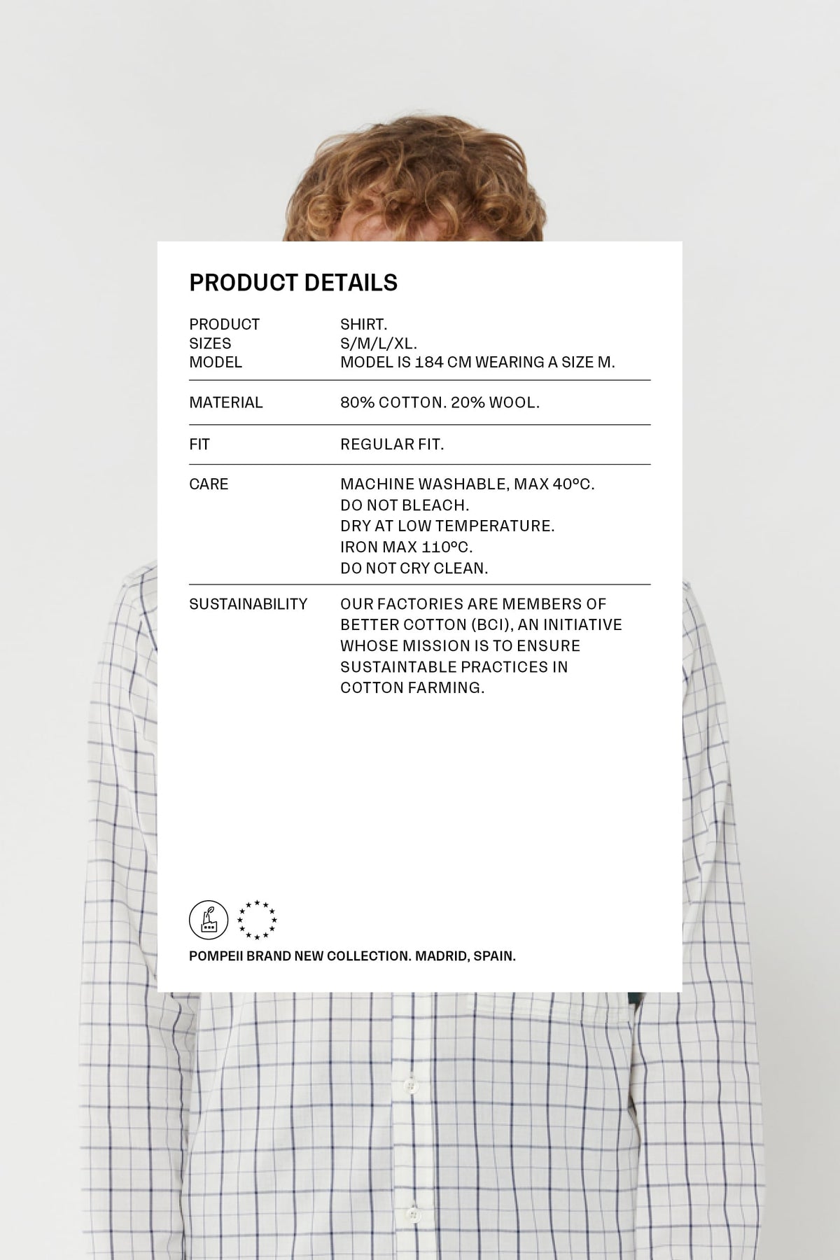THE BLUE CHECK COTTON SHIRT