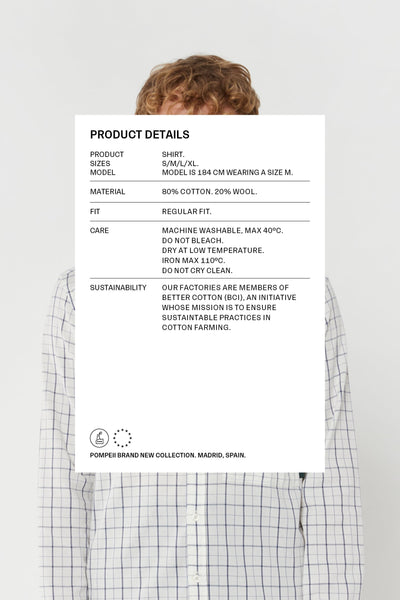 THE BLUE CHECK COTTON SHIRT
