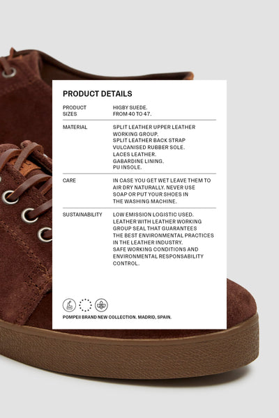HIGBY SUEDE HYDRO COCOA CEDAR