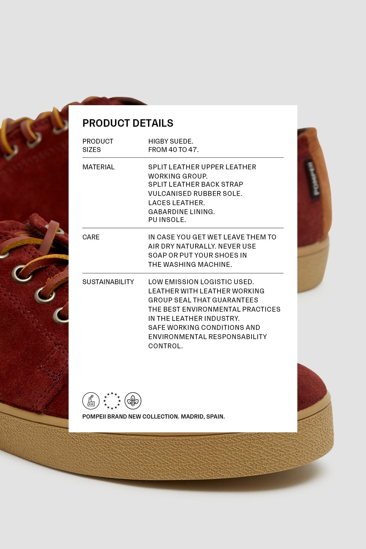 HIGBY SUEDE HYDRO MAROON DIJON