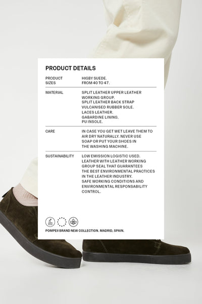 HIGBY SUEDE HYDRO SPRUCE