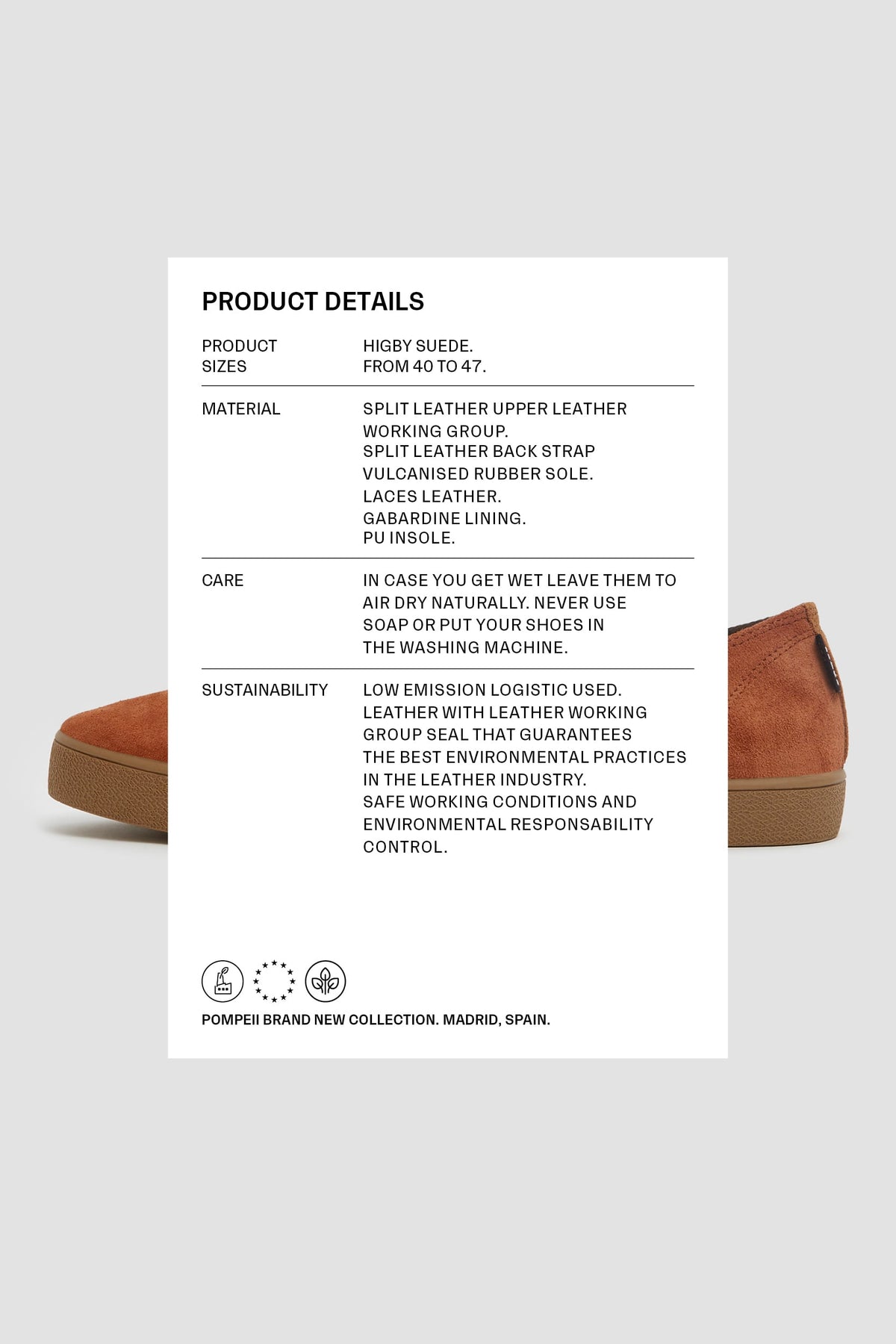 HIGBY SUEDE HYDRO TAUPE ROAST