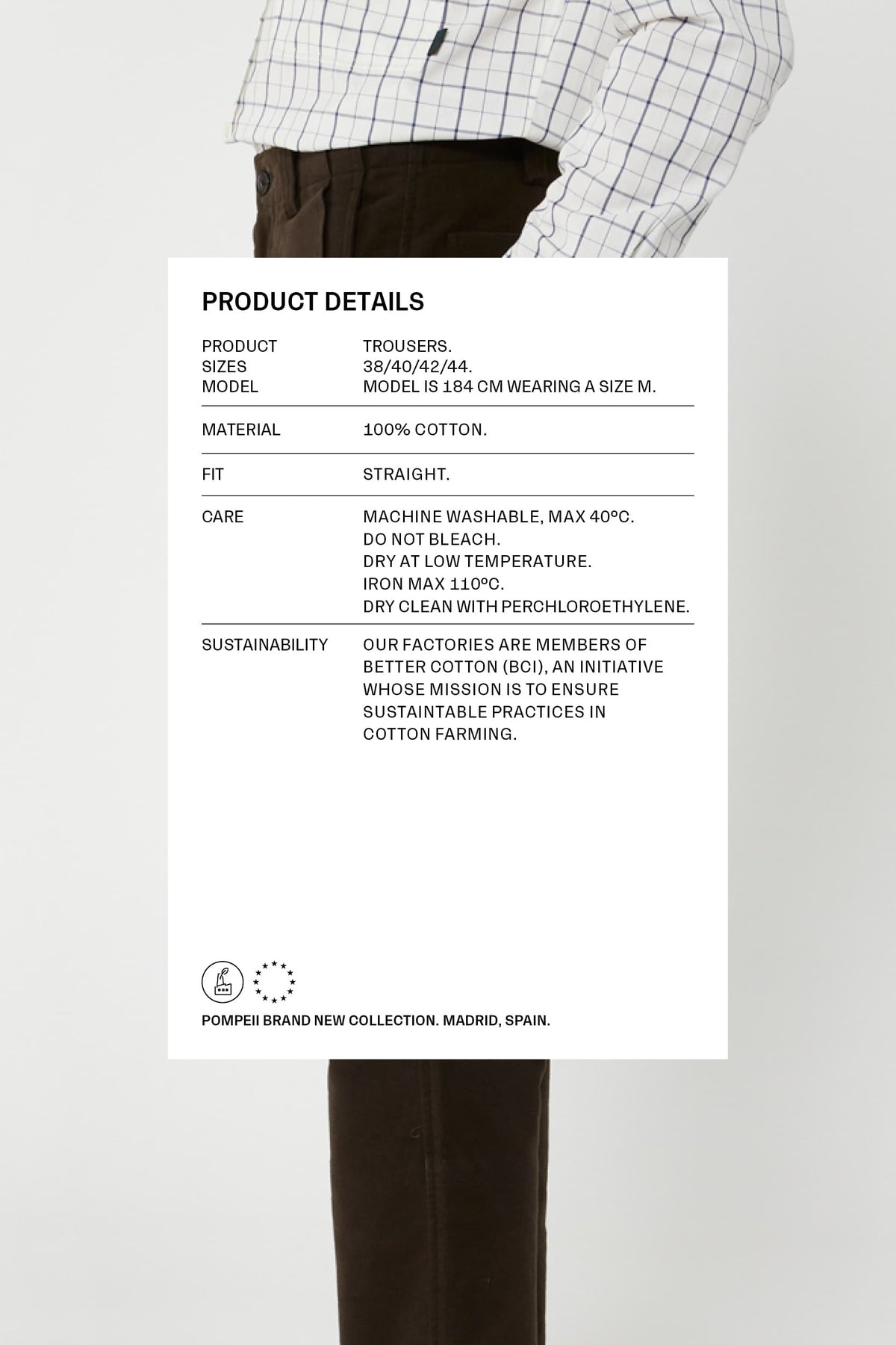 MOLESKIN TROUSER