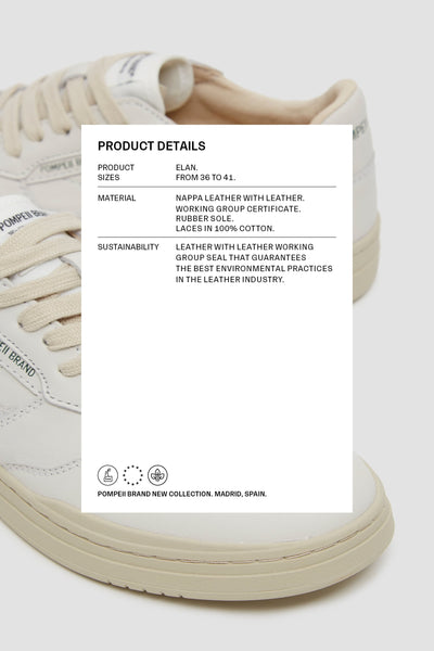 ELAN LEATHER OFF WHITE WO