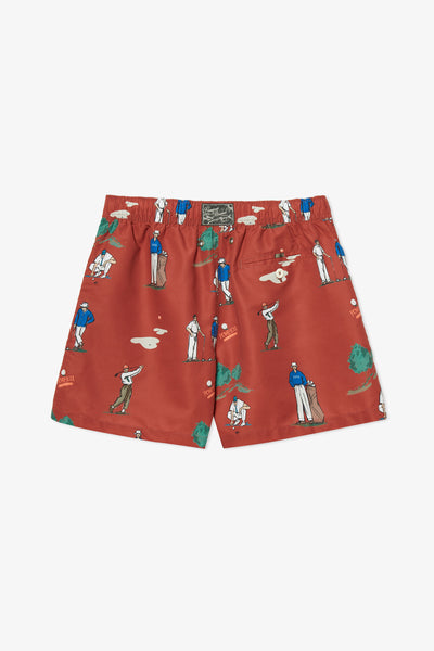 GOLF RUBY RED SWIM TRUNKS