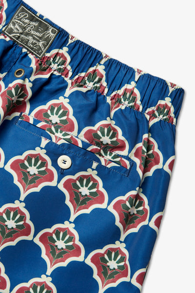 HANDPAINTED KLEIN TILE SWIM TRUNKS