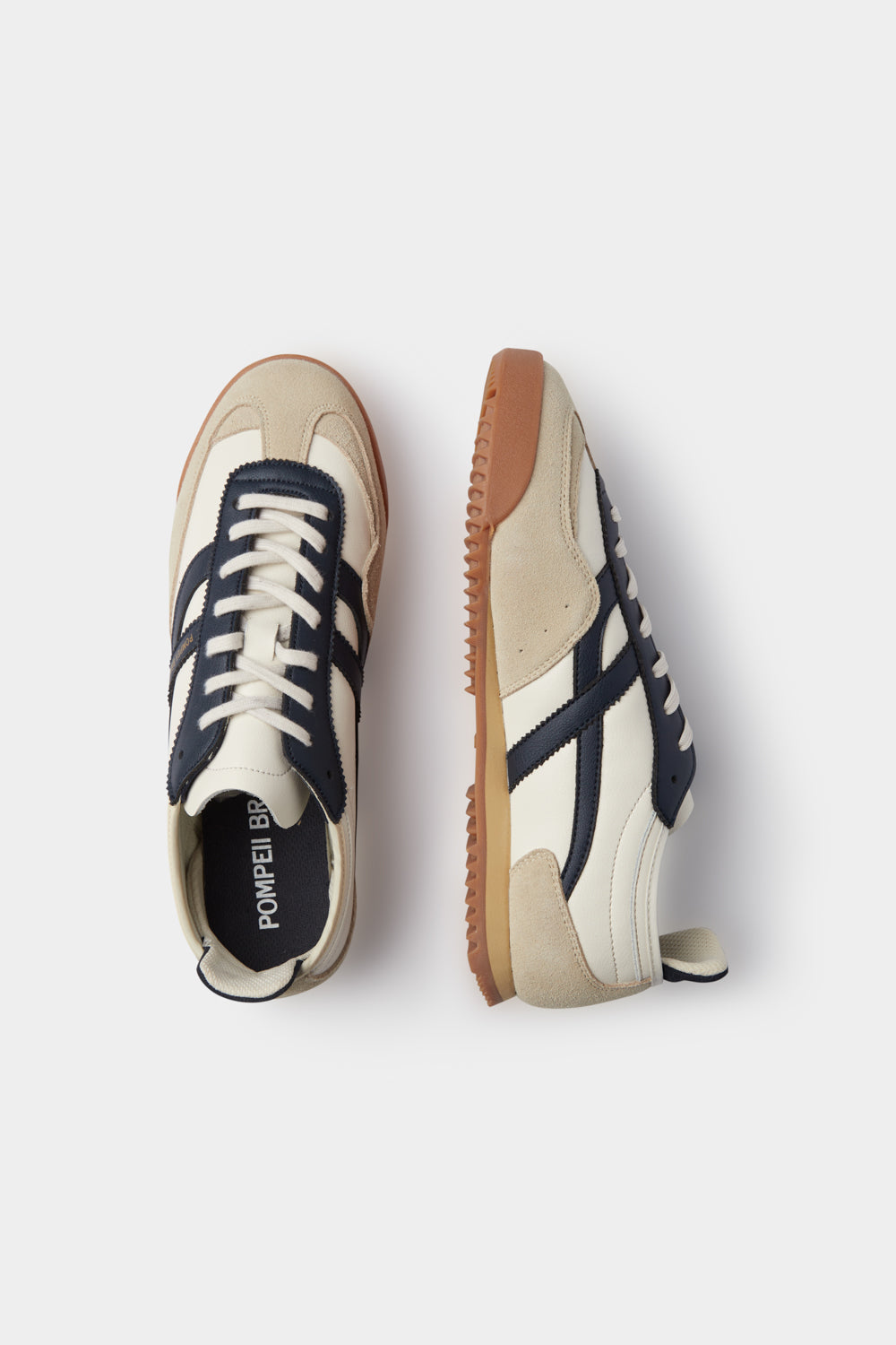 RETRO EM COURO DE PAPAGAIO NAVY WHITE