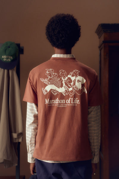 MARATHON OF LIFE RUST TEE