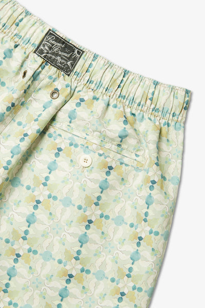 MEDITERRANEAN TILE ALOE SWIM TRUNKS