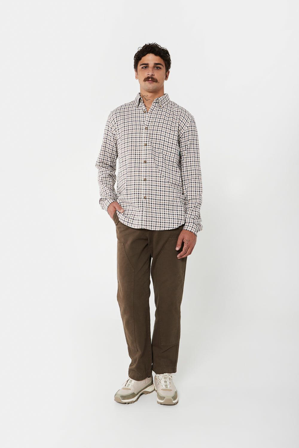 MULTIBROWN CHECK SHIRT