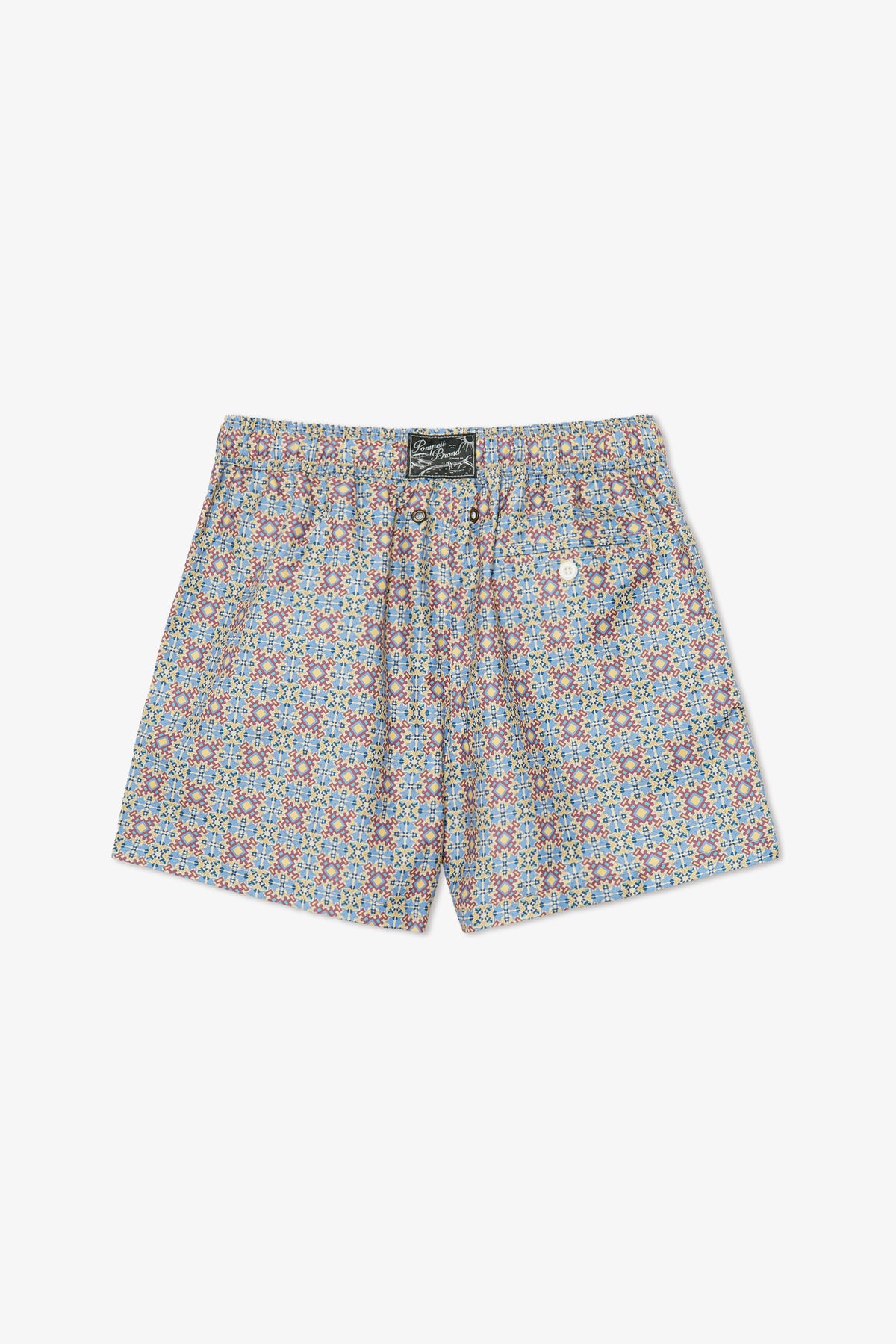 SHORT DE BAIN À CARREAUX MULTIPLES