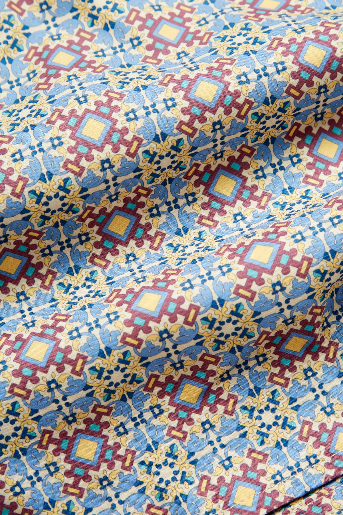 SHORT DE BAIN À CARREAUX MULTIPLES