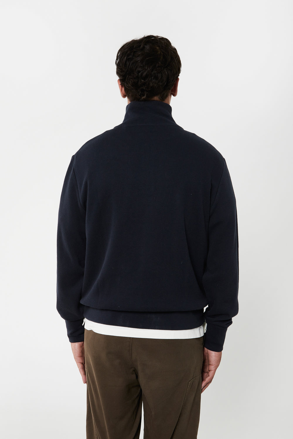 NAVAL ZIPPER SWEAT