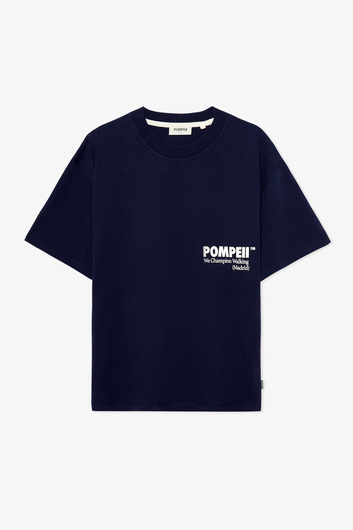 POMPEII NAVY BOXY GRAPHIC TEE