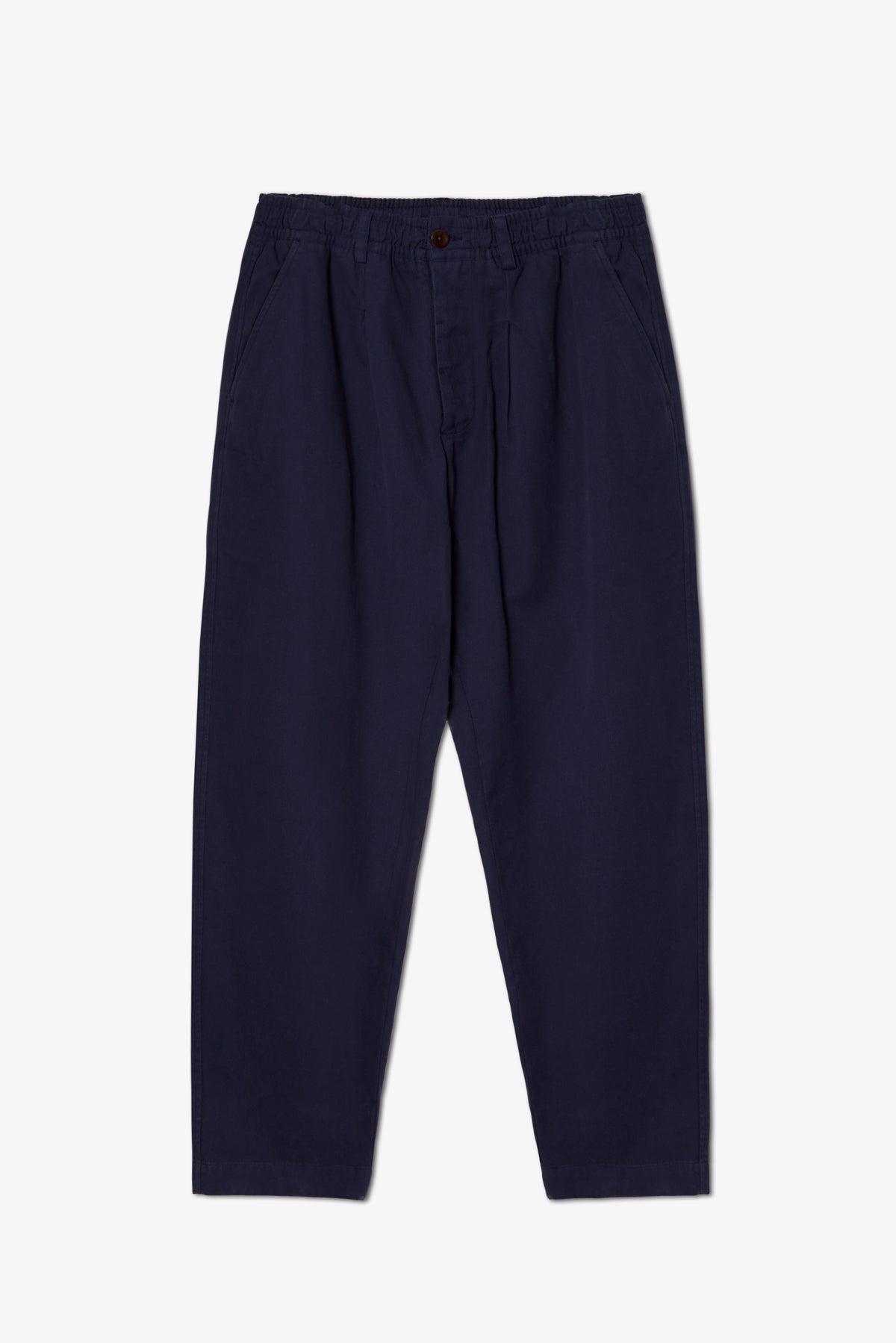 PANTALON AMPLE EN TOILE MARINE
