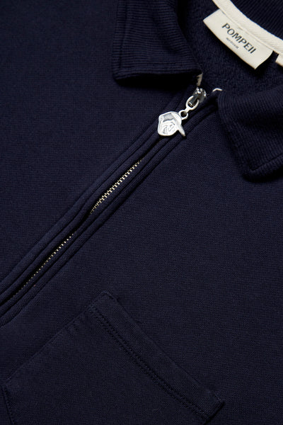 NAVY POCKET ZIPPER