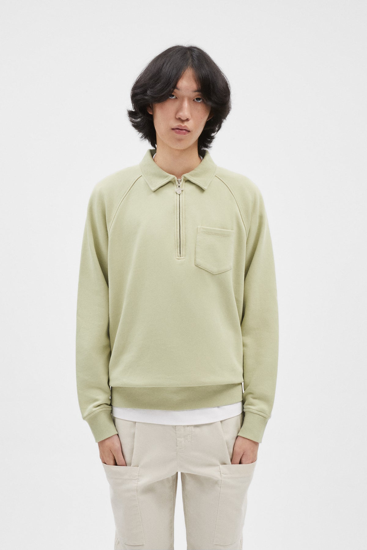 PISTACCHIO ZIP SWEAT