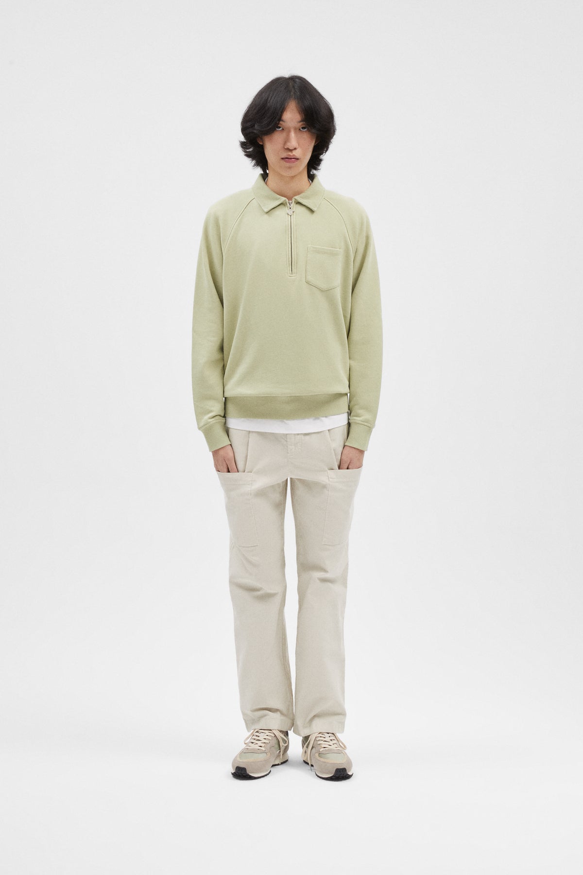 PISTACCHIO ZIP SWEAT