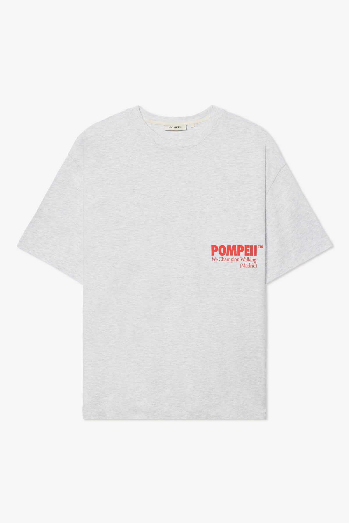 POMPEII CLASSIC GREY BOXY TEE
