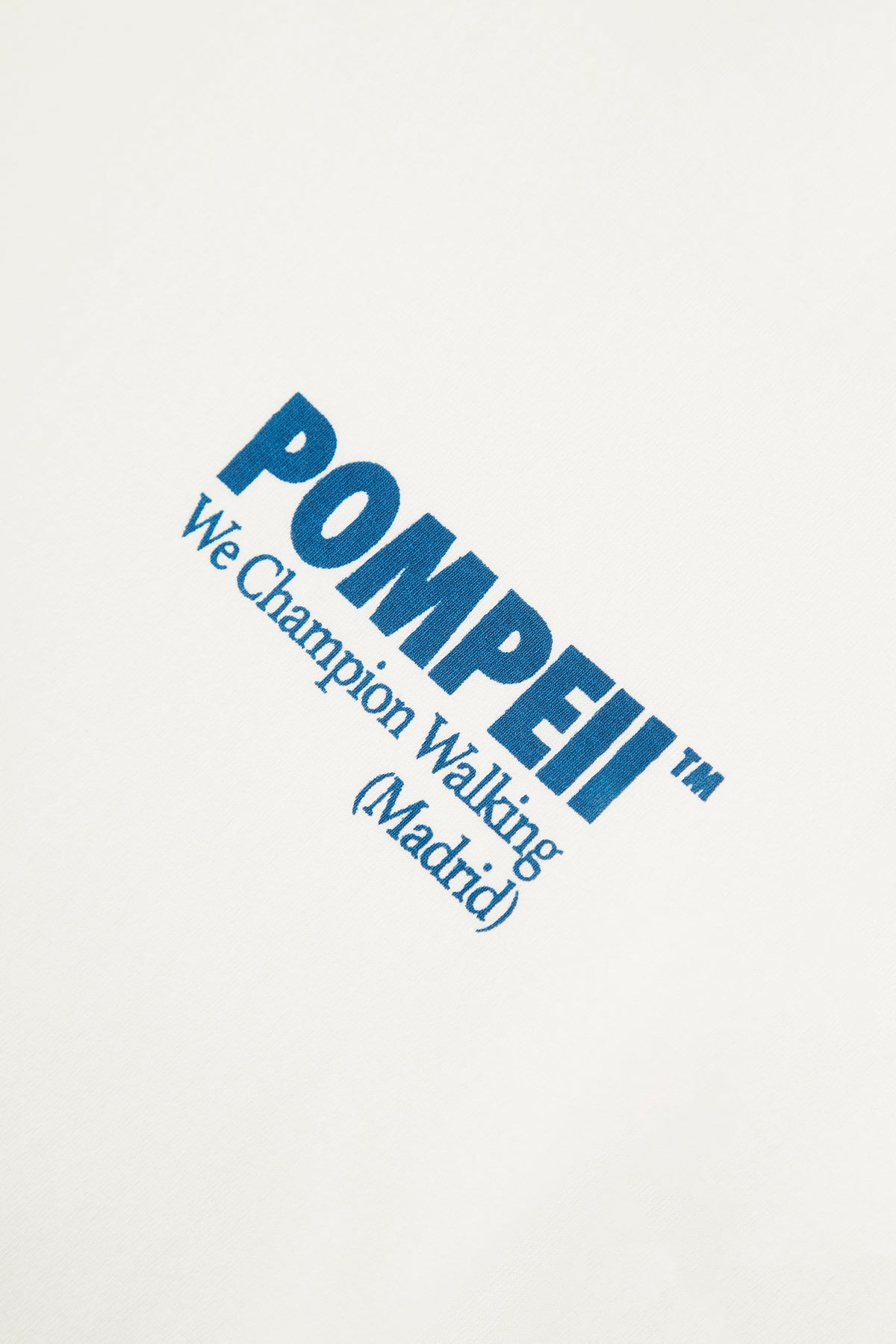 POMPEII OFF WHITE BOXY TEE BLUE