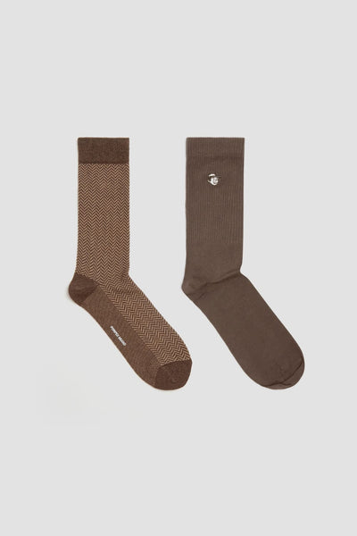 Pack Classic Brown Socks