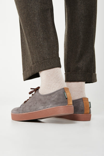 HIGBY SUEDE HYDRO GREY MUSHROOM