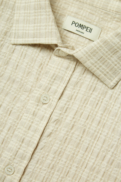 RUSTIC CHECKED OAT SHIRT