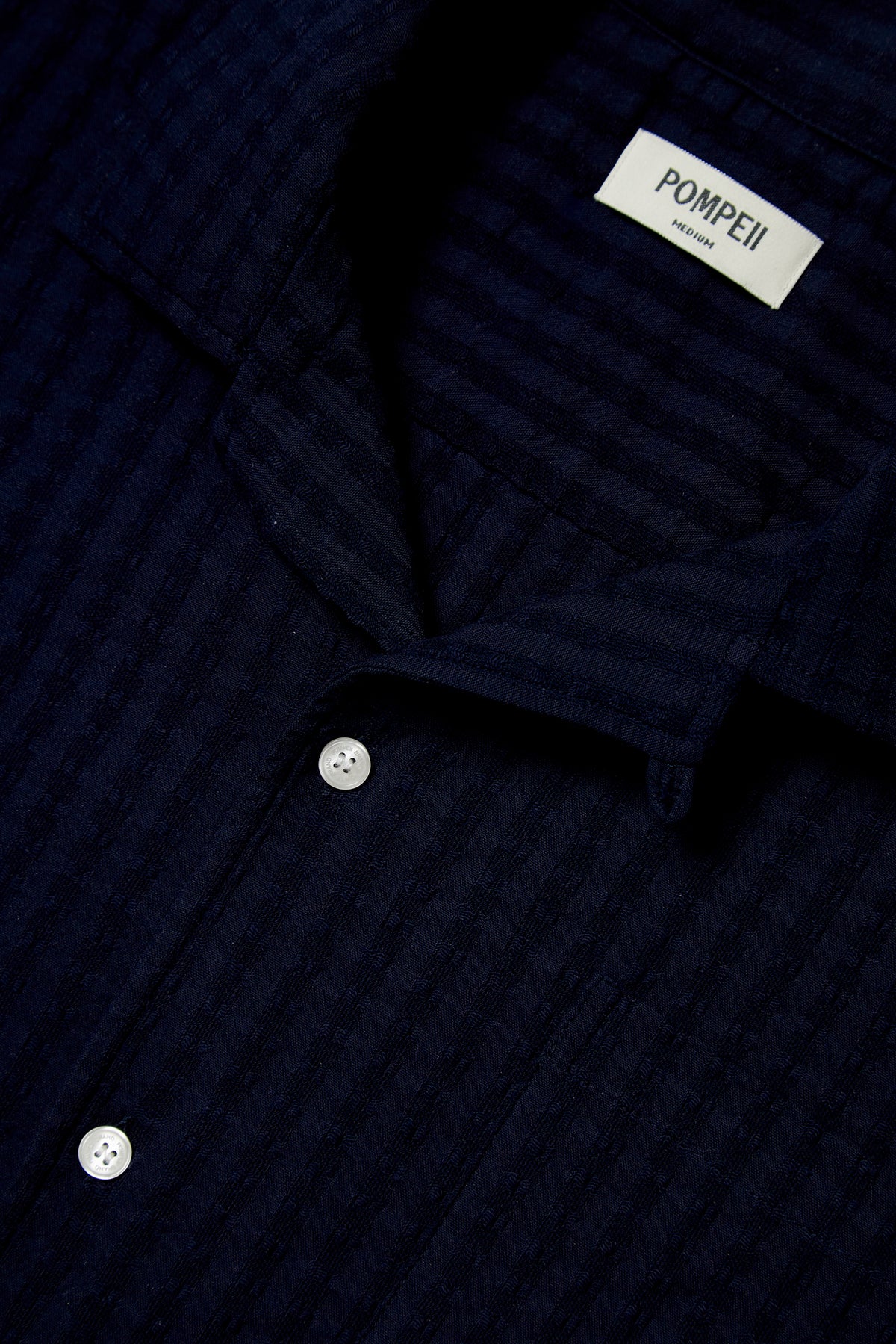 SEERSUCKER NAVY SHIRT